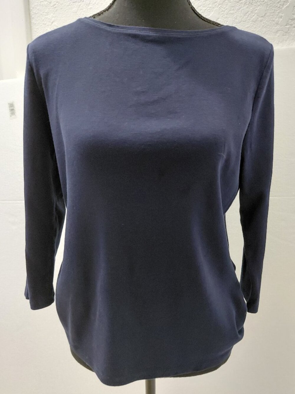 Talbots Womens Top Blue Size Mp Petite The Talbots Tee Cotton Blend
